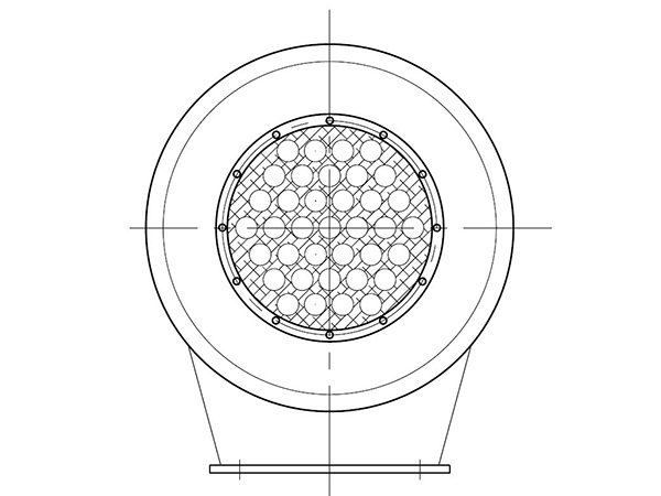多管专利型风机消声器结构图