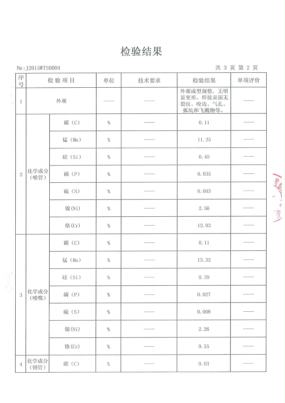 射水抽气器检验报告3
