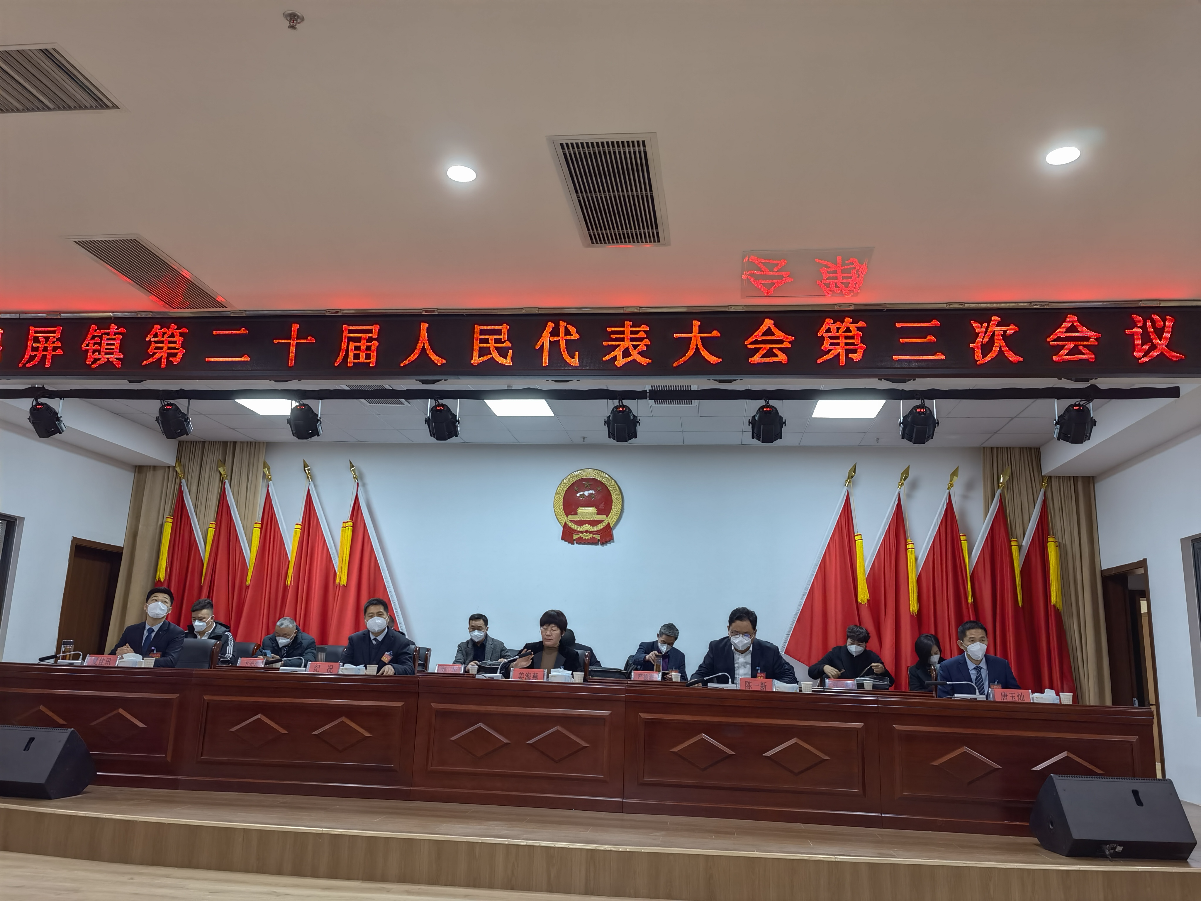 谢其志参加锦屏镇二十届人大三次会议
